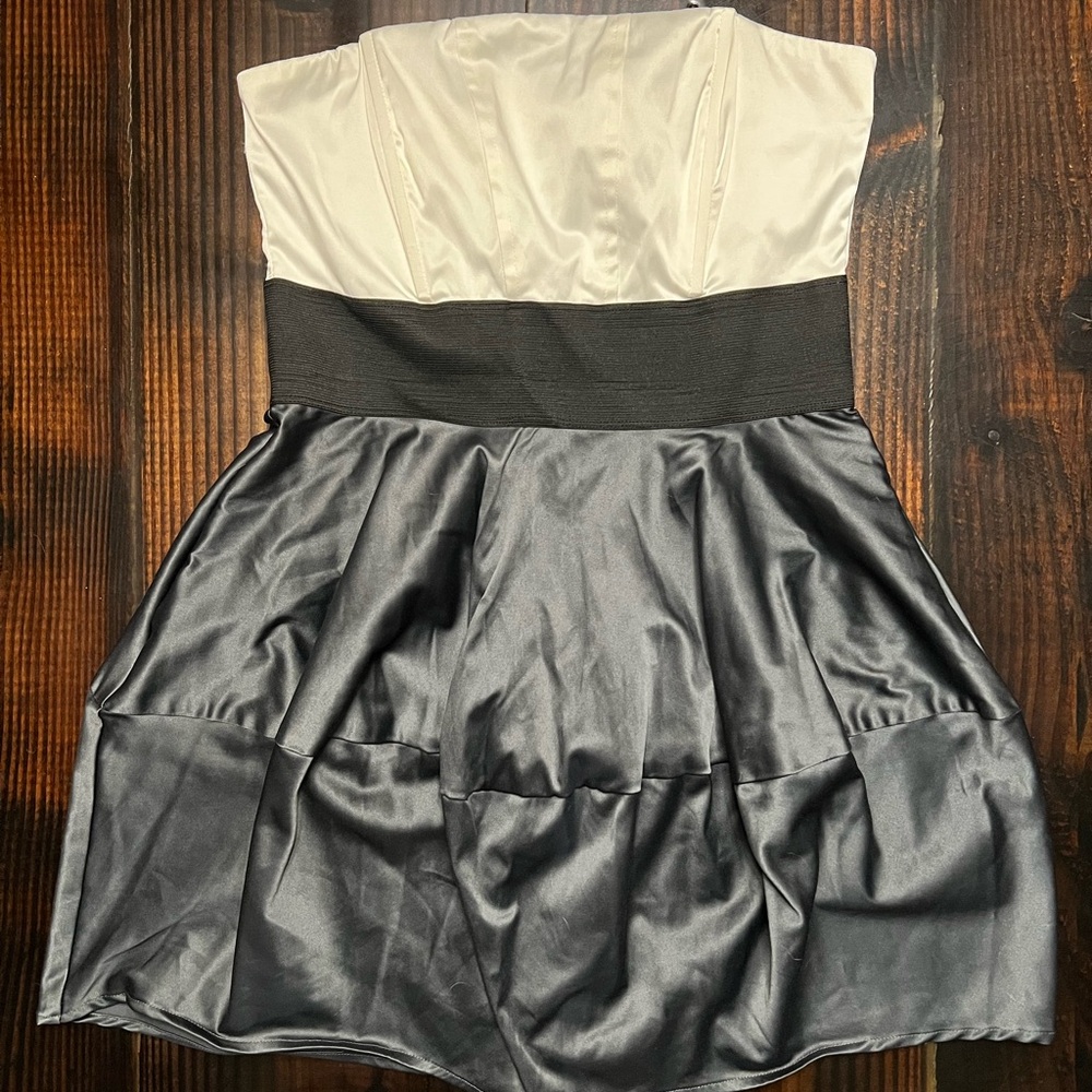 Speechless Monochrome Strapless Dress